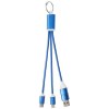 Câble de charge 4-en-1 Metal en aluminium recyclé avec porte-clés