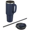 Mug Sydney 1200 ml double paroi certifié RCS avec isolation par le vide et couche de cuivre avec paille