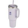 Mug Sydney 1200 ml double paroi certifié RCS avec isolation par le vide et couche de cuivre avec paille