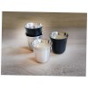 Ensemble de tasses à espresso en acier inoxydable Duo de 80 ml certifié RCS
