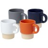 Tasse à espresso empilable Olympia de 130 ml avec fond en argile