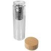 Bouteille à infusion Bailey en verre borosilicate de 400 ml avec couvercle en bambou