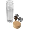 Bouteille à infusion Bailey en verre borosilicate de 400 ml avec couvercle en bambou