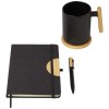 Coffret cadeau Laura avec carnet à couverture rigide A5 et stylo bille (encre noire)