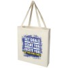 Sac shopping à soufflets Madras en coton recyclé 140 g/m² certifié GRS