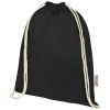 Sac avec cordon Oregon en coton recyclé 140 g/m² certifié GRS