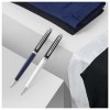 Stylo roller Waterman Hemisphere avec habillage palladium (encre bleue)