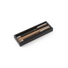 LEAH. Parure de stylo à bille et de roller en aluminium (94% recyclé) avec clip