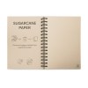PROUST. Cahier A5 avec anneaux et papier de canne à sucre avec pages unies