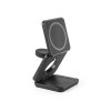 BROGLIE. Chargeur magnétique sans fil ultra-rapide 15W 3-en-1 en 100% rABS