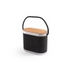 GUETTA. Enceinte portable de 5 W avec chargeur sans fil ultra-rapide de 15 W et autonomie de 2 h en bambou et 100 % rPET