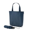 SKYLAR. Parapluie pliable 21" en pongé 190T avec ouverture automatique