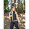 SERENITY. Écharpe en polyester recyclé (100% rPET) avec détail cousu pour la personnalisation