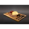 Set de planche et couteaux à fromage FSC 100% acacia (Stock)