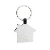 Porte-clés maison en alliage de zinc recyclé RCS