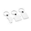 Porte-clés maison en alliage de zinc recyclé RCS