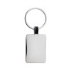 Porte-clés rectangle en alliage de zinc recyclé RCS