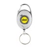 Porte-clés à clip extensible en ABS recyclé RCS