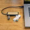 Hub USB à double entrée en plastique et en bambou  RCS Link