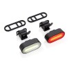 Set d'éclairage de vélo via USB en plastique RCS Lumino