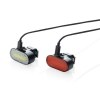 Set d'éclairage de vélo via USB en plastique RCS Lumino