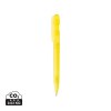 Stylo transparent en ABS recyclé et certifié GRS Devin