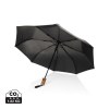 Mini parapluie 21 à ouverture auto en bois d'acacia Kaycey
