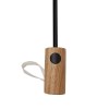 Mini parapluie 21 à ouverture auto en bois d'acacia Kaycey