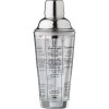 Shaker gradué en verre et en inox Adela