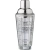 Shaker gradué en verre et en inox Adela