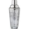 Shaker gradué en verre et en inox Adela