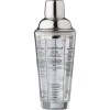 Shaker gradué en verre et en inox Adela