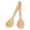 Lot de 2 couverts à salade en bambou Charlotte