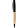 Stylo bille twist en acier inoxydable et bambou Anke