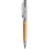 Stylo bille twist en acier inoxydable et bambou Anke
