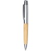 Stylo bille twist en acier inoxydable et bambou Anke