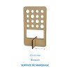 Support 16 stylos français - Plaqué Bois