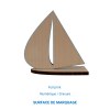 Trophée en bois BATEAU 10cm - France