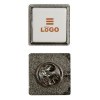 Pin's carré 18 mm - Argent