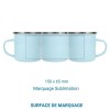 Tasse émaillée - 300 ml Rose Clair
