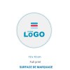 Sticker ROND/CARRE blanc ou transparent (INT/EXT)