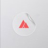 Sticker ROND/CARRE blanc ou transparent (INT/EXT) rond/carré 3cm