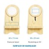 Chargeur sans fil Bambou avec support Marron