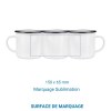 Tasse céramique TOMY rebord noir - 250 ml