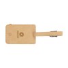 Recycled Leather Luggage Tag 'étiquette de bagage
