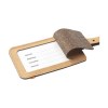 Recycled Leather Luggage Tag 'étiquette de bagage