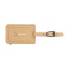 Recycled Leather Luggage Tag 'étiquette de bagage