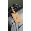 Recycled Leather Luggage Tag 'étiquette de bagage