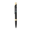 Stylo à bille fin à encre bleue avec corps en aluminium 100% recyclé avec finition caoutchoutée et clip en métal robuste