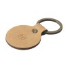 Recycled Leather Keyring Round porte-clés